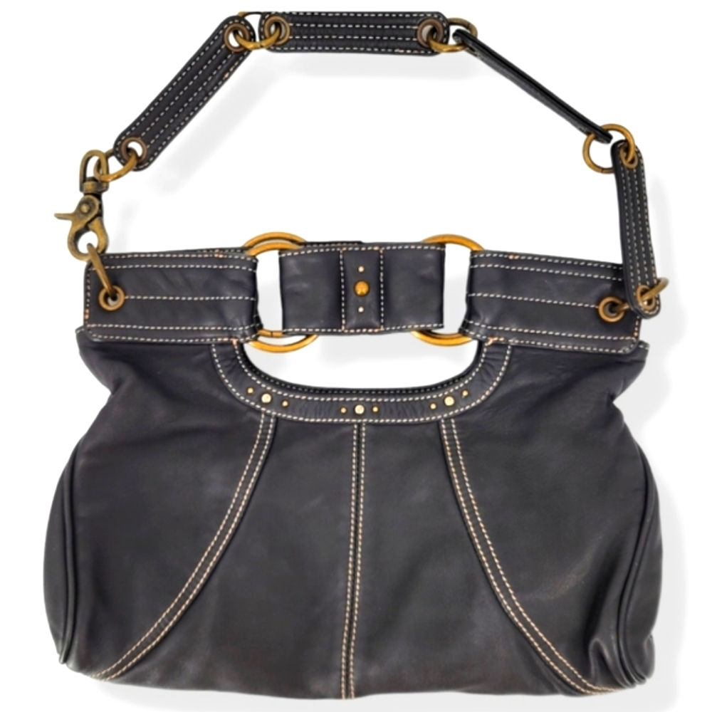 HAYDEN HARNETT Mercer Vegan Leather Convertible Clutch Black